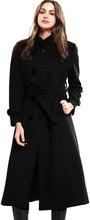 
                        
                          Load image into Gallery viewer, Escalier Women's Wool Trench Coat Winter Double-Breasted Jacket with Belts
                        
                      