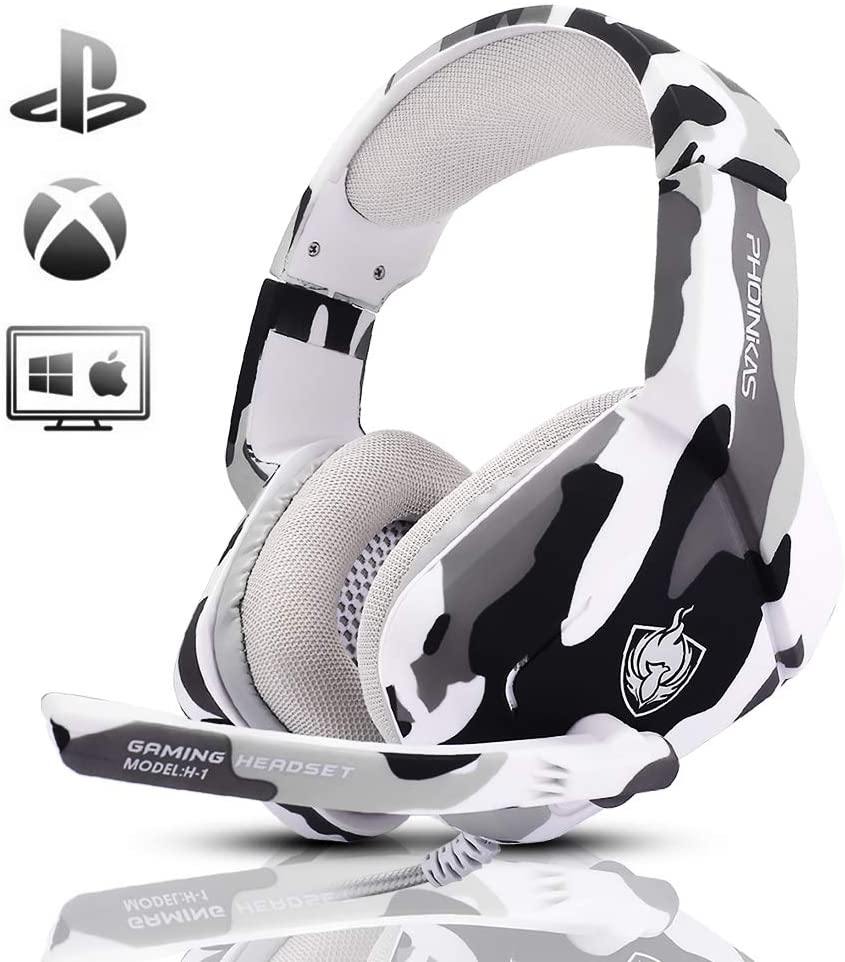 PS4 Gaming Headset with 7.1 Surround Sound, Xbox One Headset with Noise Canceling Mic & LED Light - JOY2ESpree