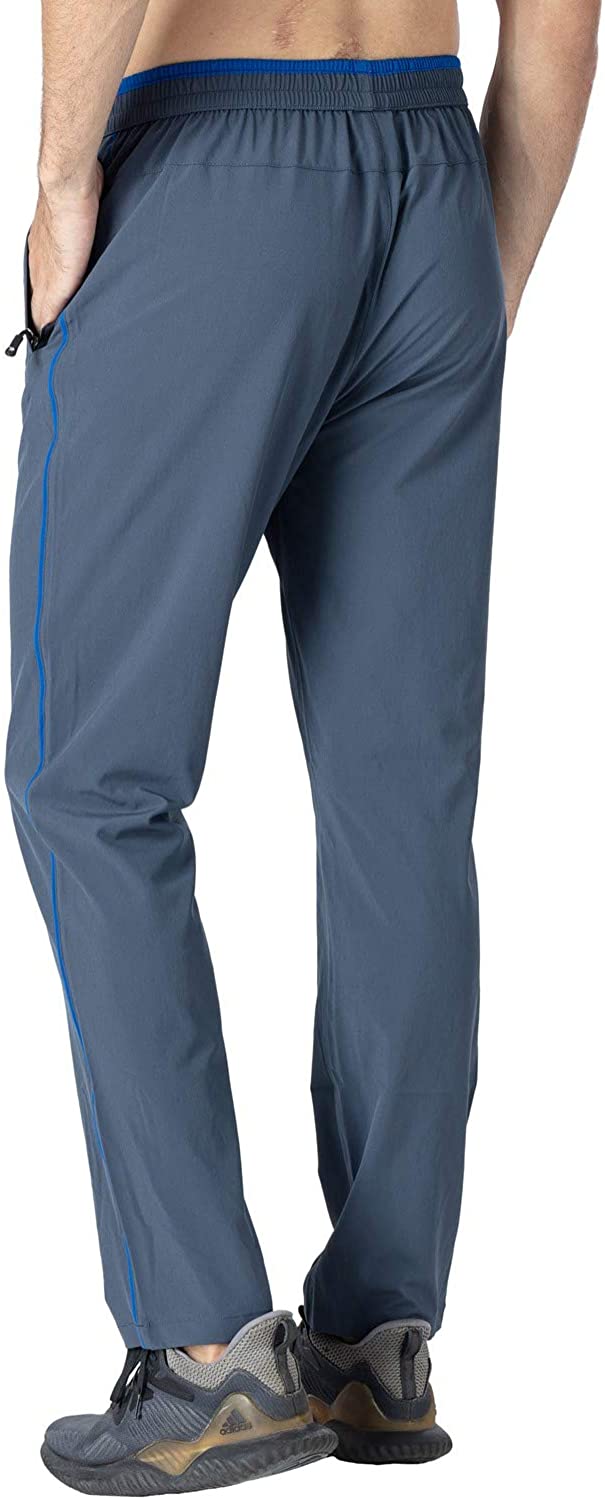 Rdruko Men's Jogger Casual Pants Lightweight Breathable Quick Dry Hiking Running Outdoor Sports Pants