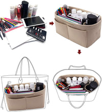 
                        
                          Cargar imagen en el visor de la galería, Felt Purse Organizer Insert Zipper Pocket with Two Removeable Bottle Holder
                        
                      