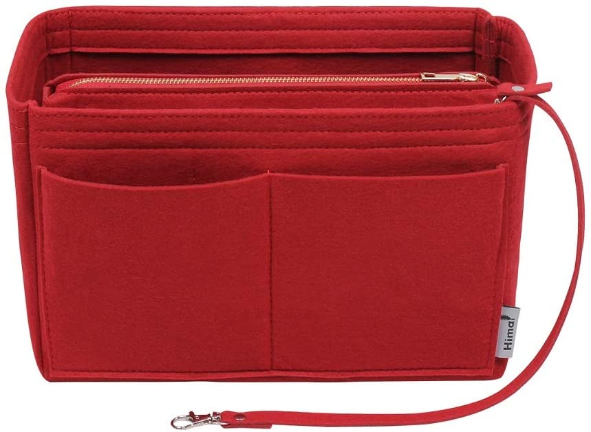 Purse Organizer Insert, Bag Organizer, Bag in Bag, Perfect for Speedy Neverfull and More, 5 Size (X-Large, Black)