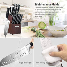 
                        
                          Muat gambar ke penampil Galeri, Harriet Knife Set, 14-Piece Kitchen Knife Set with Block Wooden, German Stainless Steel Professional Chef Knife Set with Sharpener, White - JOY2ESpree
                        
                      
