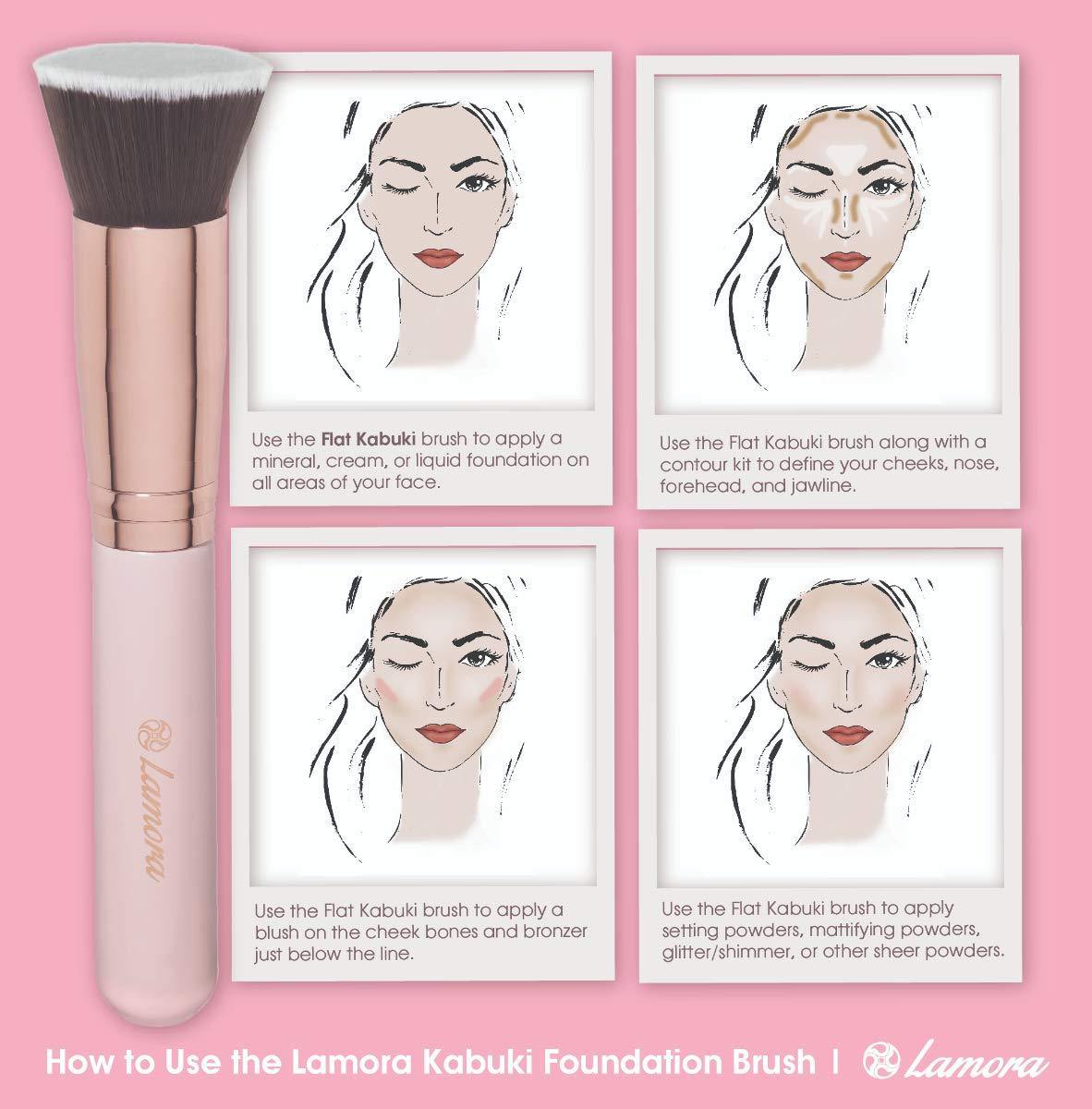 Foundation Makeup Brush Flat Top Kabuki for Face