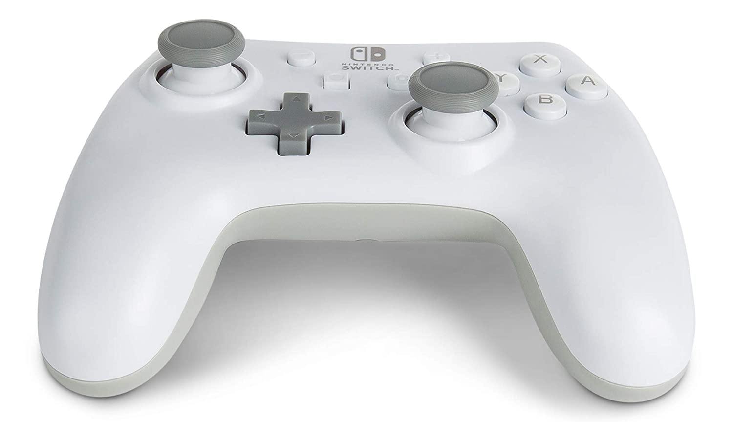 PowerA Enhanced Wired Controller for Nintendo Switch - Mario White, Gamepad, Wired Video Game Controller, Gaming Controller - Nintendo Switch - JOY2ESpree