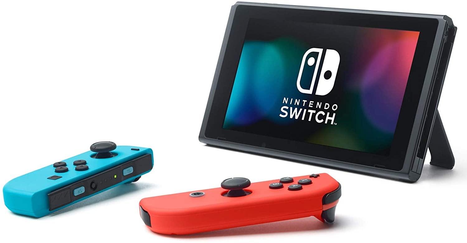Newest Nintendo Switch 32GB Console with Neon Blue and Neon Red Joy-Con - JOY2ESpree