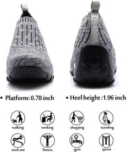 
                        
                          Load image into Gallery viewer, STQ Slip On Breathe Mesh Walking Shoes Women Fashion Sneakers Comfort Wedge Platform Loafers
                        
                      