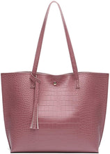 
                        
                          將圖片載入圖庫檢視器 Women's Soft Faux Leather Tote Shoulder Bag from Dreubea, Big Capacity Tassel Handbag
                        
                      