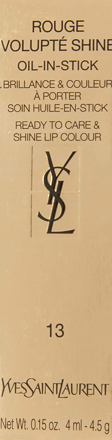 Yves Saint Laurent Rouge Volupte Shine Lipstick, 14 Corail In Touch, 0.15 Ounce