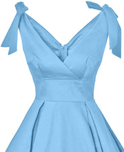 
                        
                          Muat gambar ke penampil Galeri, GownTown Women's 1950s V-Neck Bowknot Swing Cocktail Dress
                        
                      