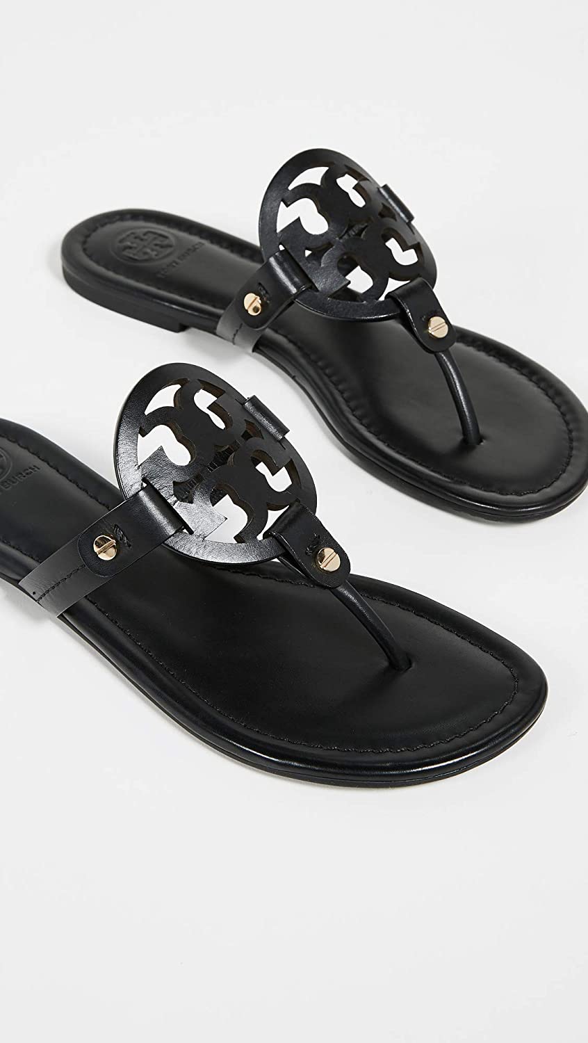 Tory Burch Women's Miller Thong Sandals, Black