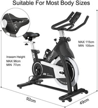 
                        
                          Cargar imagen en el visor de la galería, Ativafit Exercise Bike Stationary Indoor Cycling Bike 35 lbs Flywheel Belt Drive Workout Bicycle Training LCD Monitor - JOY2ESpree
                        
                      