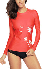 
                        
                          將圖片載入圖庫檢視器 CharmLeaks Women's Long Sleeve Rashguard UPF 50 Sun Protection Swimsuit Top Striped Swim Shirts
                        
                      