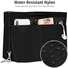 
                        
                          Load image into Gallery viewer, bridawn Nylon Tote Organizer Purse Insert Pocketbook Organizer Insert Handbag Divider with Handles Zipper Closure
                        
                      