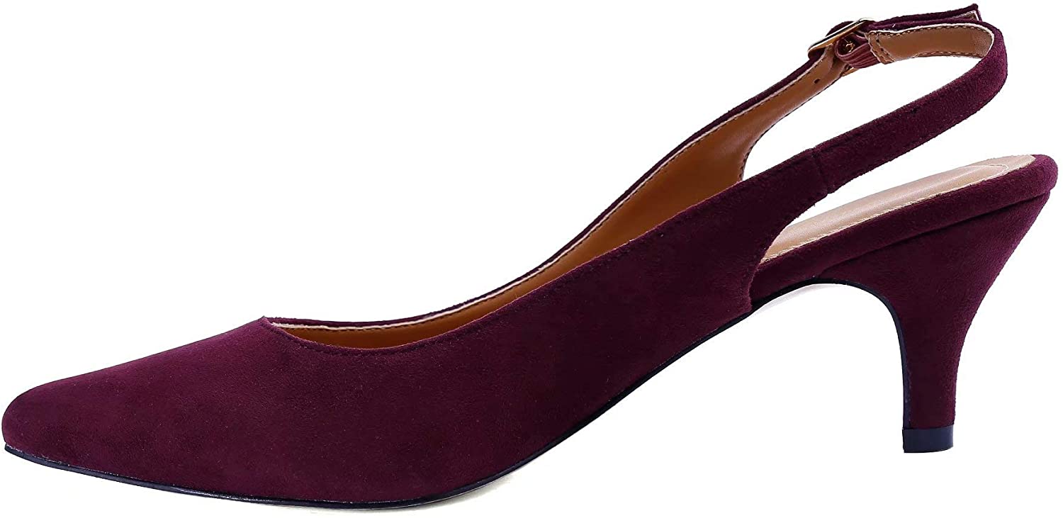 Greatonu Womens Slingback Dress Pump