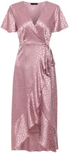 
                        
                          Load image into Gallery viewer, Miessial Women's Summer Chiffon V Neck Ruffle Maxi Dress Polka Dot Long Beach Wrap Dress
                        
                      