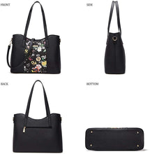 
                        
                          Load image into Gallery viewer, Women Fashion Handbags Wallet Tote Bag Shoulder Bag Top Handle Satchel Purse Set 4pcs
                        
                      