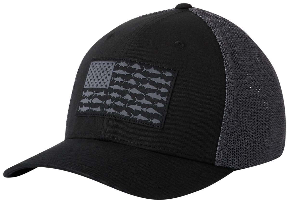 Columbia Unisex-Adult PFG Mesh Fish Flag Ball Cap