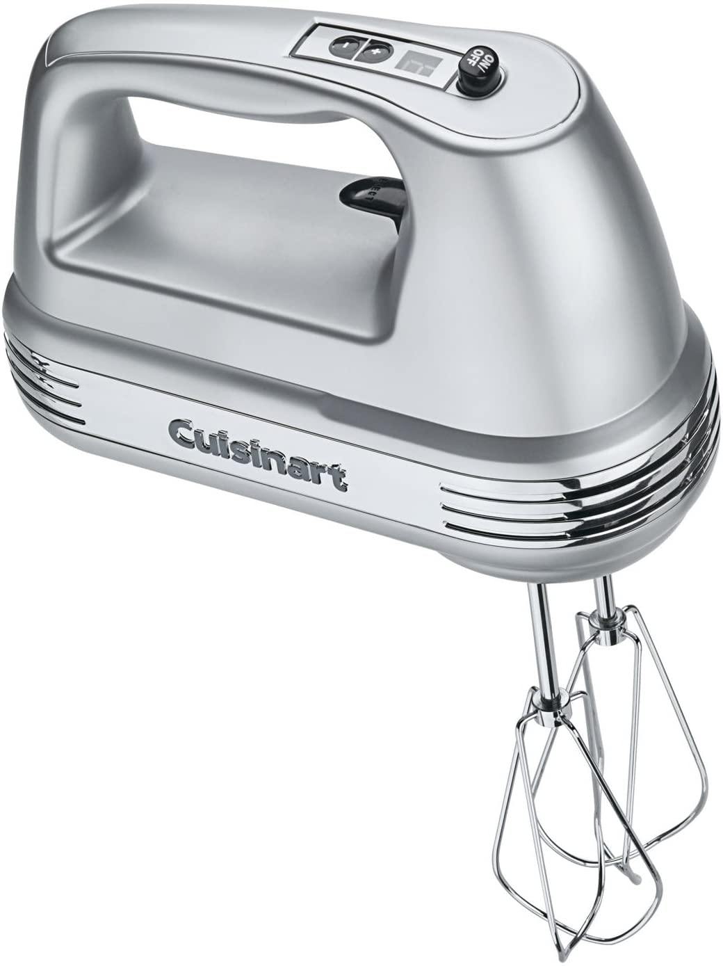 Cuisinart HM-90BCS Power Advantage Plus 9-Speed Handheld Mixer with Storage Case, Brushed Chrome - JOY2ESpree