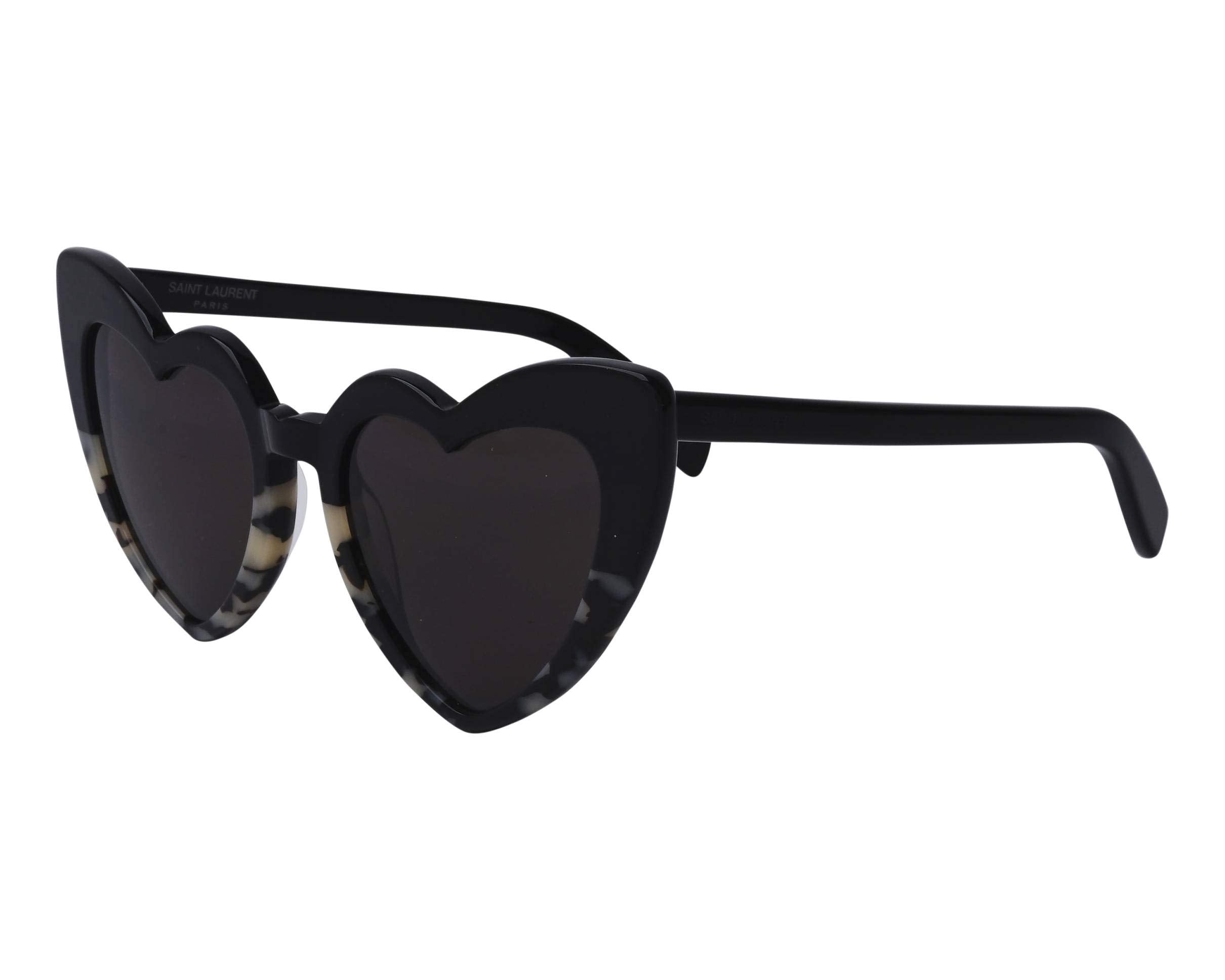Saint Laurent LOULOU SL 181 BLACK IVORY HAVANA/DARK GREY 54/21/145 women Sunglasses