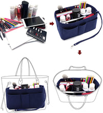 
                        
                          Muat gambar ke penampil Galeri, Felt Fabric Purse Tote Diaper Bag Organizer Insert Bag in Bag with Zipper Inner Pocket For Neverfull Speedy
                        
                      