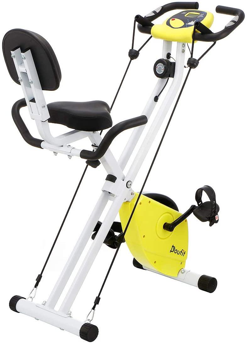 Folding Exercise Bike for Adults, Doufit Foldable Upright Stationary Bicycle - JOY2ESpree