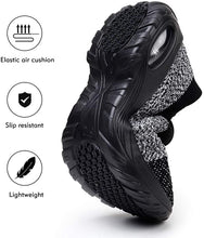 
                        
                          Load image into Gallery viewer, STQ Slip On Breathe Mesh Walking Shoes Women Fashion Sneakers Comfort Wedge Platform Loafers
                        
                      