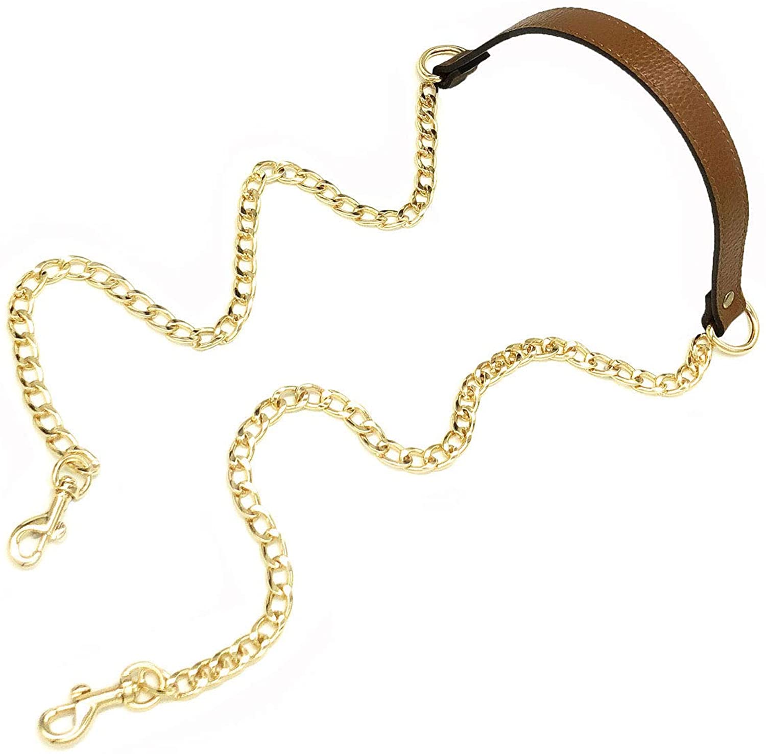 VanEnjoy Replacement Chain & Genuine Leather Shoulder Strap
