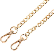 
                        
                          Load image into Gallery viewer, kilofly 2pc Gold Plated Faux Leather Removable Clutch Chain Shoulder Straps Set
                        
                      