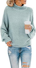 
                        
                          画像をギャラリービューアに読み込む, Saodimallsu Womens Turtleneck Oversized Sweaters Batwing Long Sleeve Pullover Loose Chunky Knit Jumper - JOY2ESpree
                        
                      