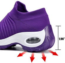 
                        
                          Load image into Gallery viewer, STQ Slip On Breathe Mesh Walking Shoes Women Fashion Sneakers Comfort Wedge Platform Loafers
                        
                      