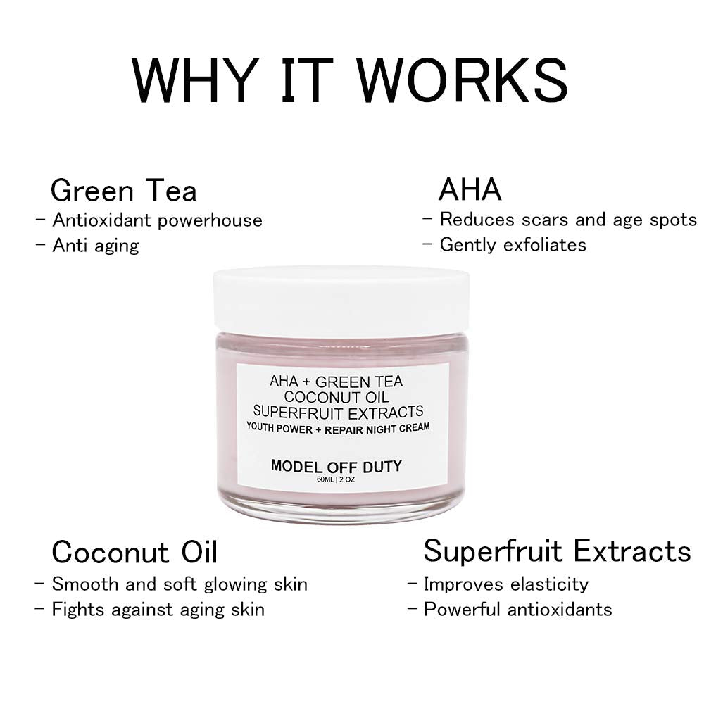 Model off Duty Beauty Dream Glow Moisture Cream | Anti Aging Face Cream