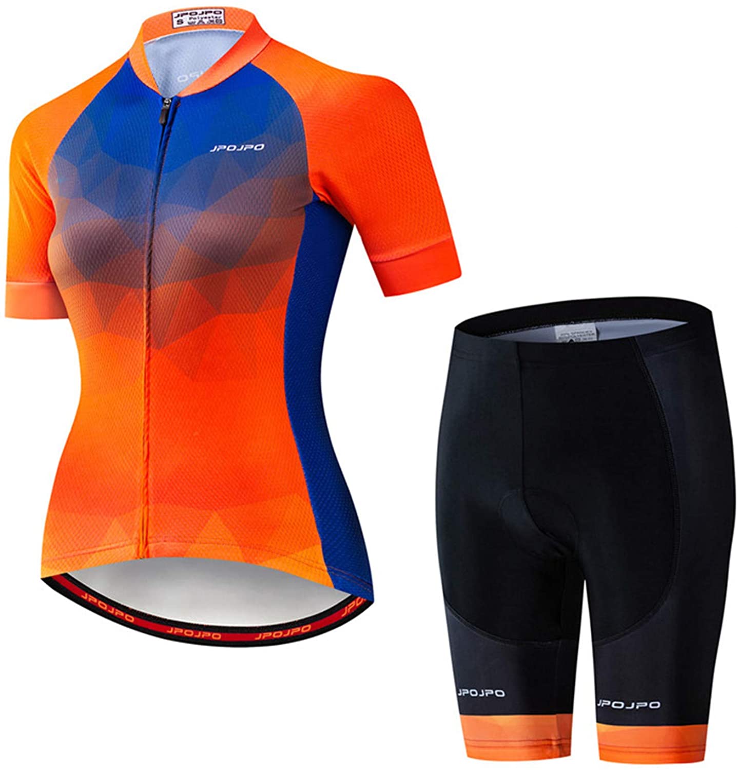Women's Cycling Clothing Short Sleeve Bike Jersey Sets Bib Shorts Summer Cycling Sets Reflective