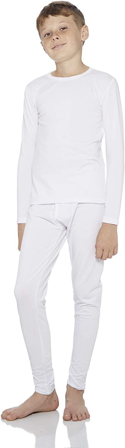 Rocky Thermal Underwear for Boys Fleece Lined Thermals Kids Base Layer Long John Set