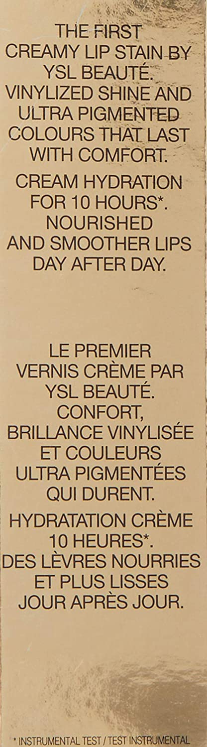 Yves Saint Laurent Vernis A Levres Vinyl Cream Lip Stain, 412 Rose Mix, 0.18 Ounce