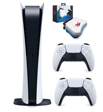 
                        
                          Load image into Gallery viewer, Powever 2021 Playstation Console PS5 Digital Version with Two Controllers and Powever Accessory Case - JOY2ESpree
                        
                      