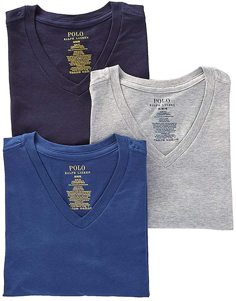 Polo Ralph Lauren Men's Slim Fit w/Wicking 3-Pack V-Neck