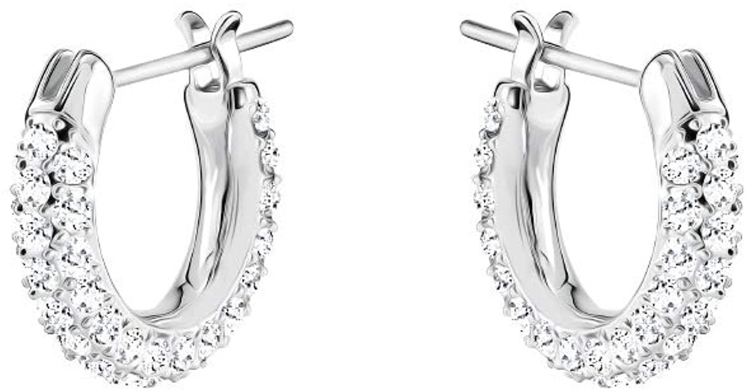 SWAROVSKI Women's Stone Pierced Hoop Crystal Earring Collection - JOY2ESpree