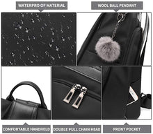 
                        
                          Load image into Gallery viewer, Women Backpack Purse Waterproof Nylon Anti-theft Rucksack Lightweight Shoulder Bag
                        
                      