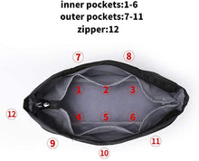 
                        
                          Cargar imagen en el visor de la galería, iN. Purse Organizer Insert with zipper Nylon fabric for women Handbags &amp; Totebag
                        
                      