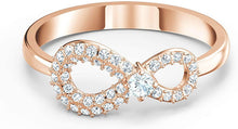 
                        
                          Load image into Gallery viewer, SWAROVSKI Women's Infinity Ring Collection, Rhodium Plated, Clear Crystals - JOY2ESpree
                        
                      