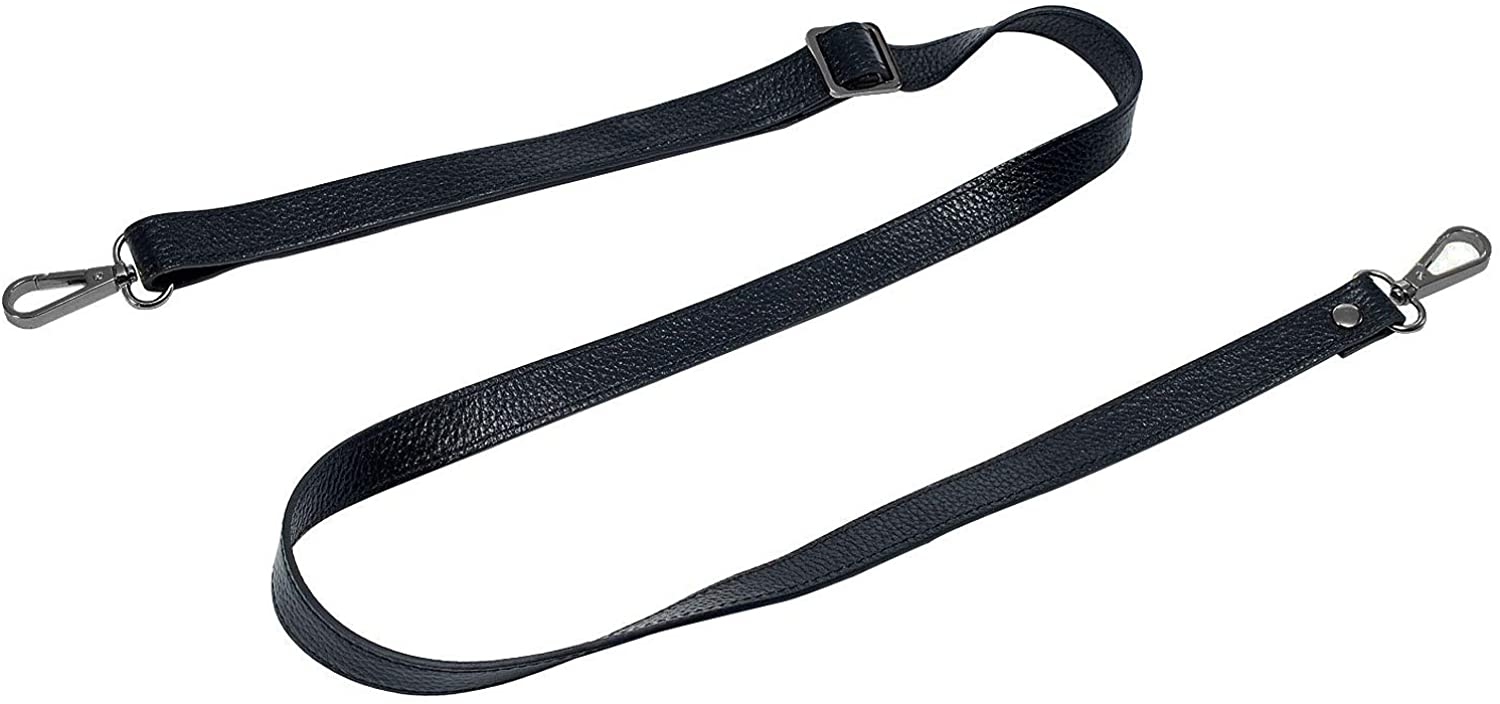 VanEnjoy Full Grain Leather Adjustable Replacement Strap for Crossbody Bag Purse, 26-51"Long 0.71"Wide