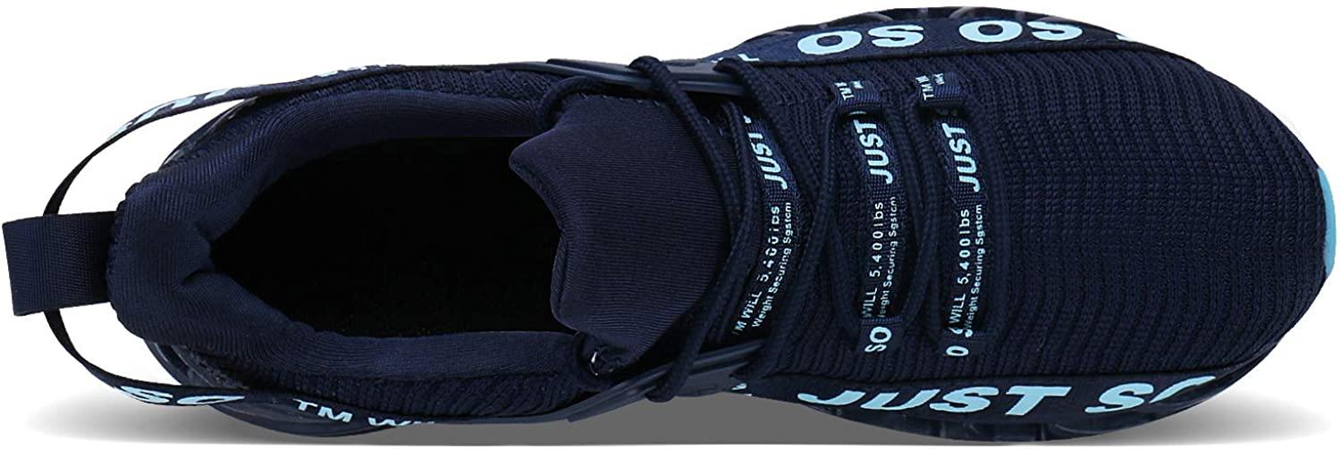 JSLEAP Mens Running Shoes Walking Non Slip Blade Type Sneakers