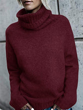 
                        
                          Muat gambar ke penampil Galeri, FISACE Womens Solid Round Neck Oversized Turtleneck Full Sleeve Knitted Sweater Pullover
                        
                      