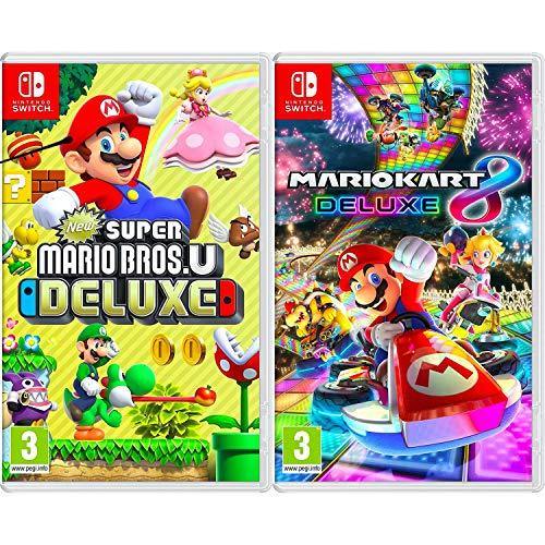 New Super Mario Bros. U Deluxe + Mario Kart 8 Deluxe - Two Game Bundle - Nintendo Switch - JOY2ESpree