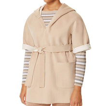 
                        
                          Load image into Gallery viewer, MARINA RINALDI Women's Nadia Short Sleeve Coat, Beige
                        
                      