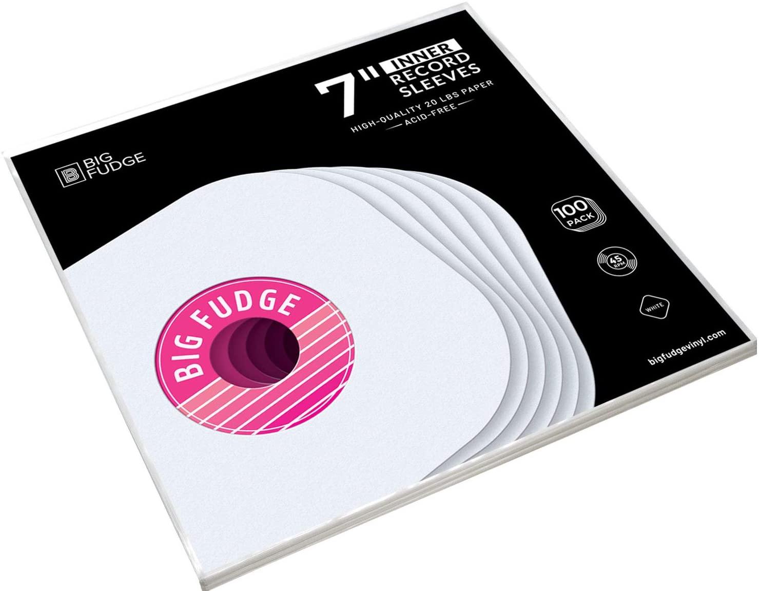 Big Fudge Vinyl Record Inner Sleeves 50x | Made from Heavyweight & Acid Free Paper - JOY2ESpree