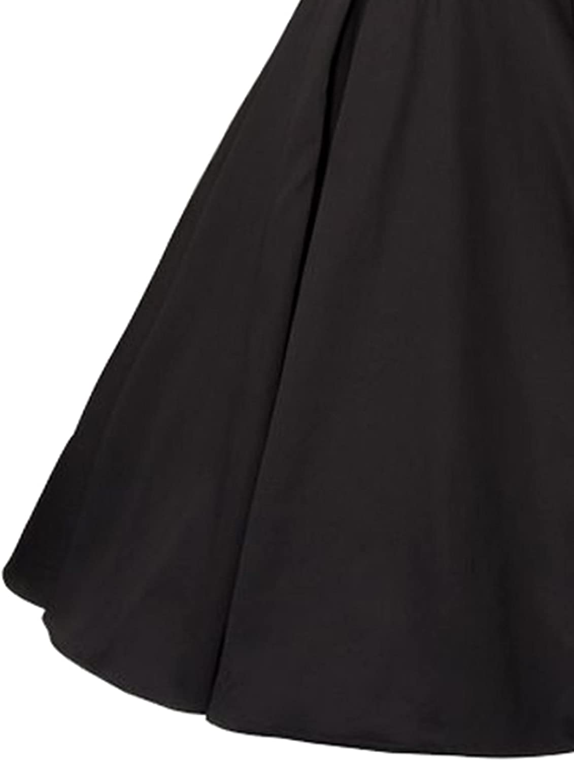GownTown Women's 1950s V-Neck Bowknot Swing Cocktail Dress
