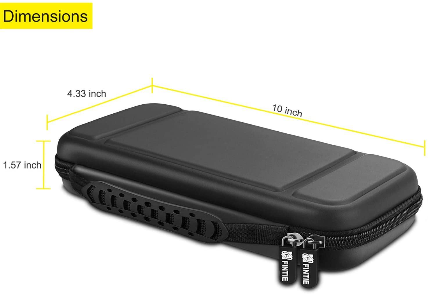 Fintie Carry Case for Nintendo Switch - [Shockproof] Hard Shell Protective Cover Travel Bag w/10 Game Card Slots - JOY2ESpree