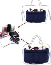 
                        
                          Load image into Gallery viewer, Felt Fabric Purse Tote Diaper Bag Organizer Insert Bag in Bag with Zipper Inner Pocket For Neverfull Speedy
                        
                      