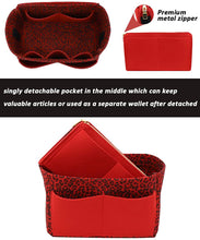 
                        
                          Cargar imagen en el visor de la galería, Felt Purse Bag Organizer Insert with zipper Bag Tote Shaper Fit Speedy Neverfull MM GM
                        
                      